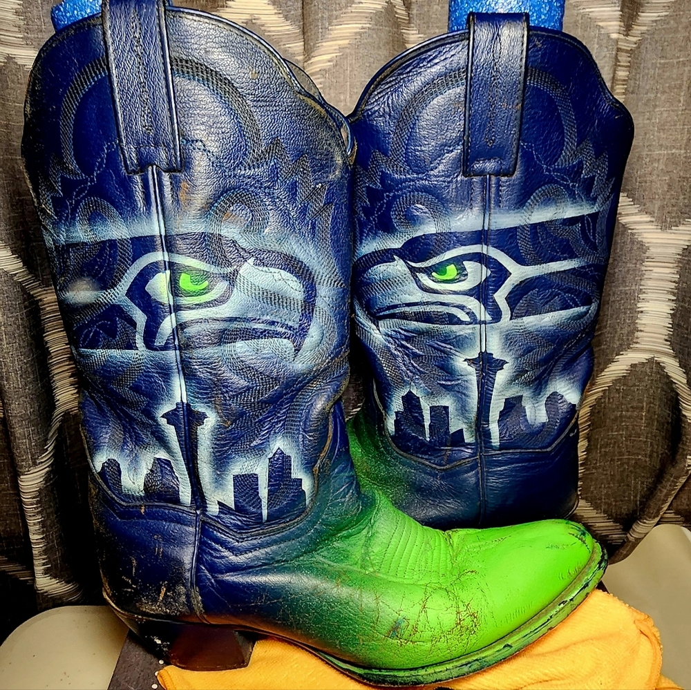 Seahawks Dan Post Cowboy Boots